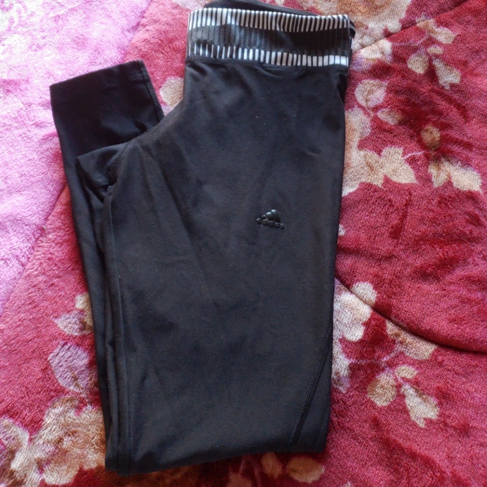 Adidas black track pants